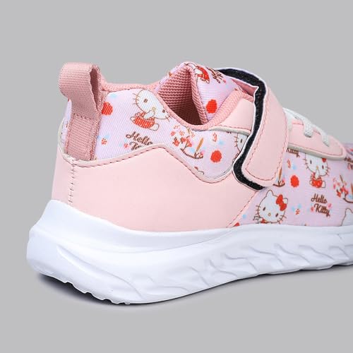 Kidsville Official Hello Kitty Printed Kids Girls Shoes - Pink | Lightweight Sole, Super Flexible, Comfortable Indoor and Velcro Closure On Sport Shoes for Kids 3
