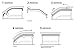 VITO 4pcs Side Window Deflectors Original Window Visors for 2001-2006 Chevy Silverado/GMC Sierra 1500/2500/3500/1500 HD/2500 HD Crew Cab Only/00-06 Chevy Suburban 1500/2500 Vent Visor Sun/Rain Guard