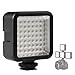 SUPON 49 Video LED Light, Dimmable Continuous On-Camera High Power Light Panel Compatible for Canon Nikon Sony Panasonic Olympus Fuji DSLR Cameras Camcorder Studio Video Outdoors Photography