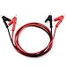 TOTOT 2 PCS Double-end Alligator Clip Cable Heavy Duty Test Lead Wire Cable Set 15A 1M