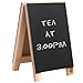 MyGift Mini 8 inch Tabletop Wooden Easel Blackboard/Chalkboard Sign Display/Erasable Message Memo Board