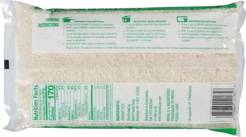 IBERIA JASMINE LONG GRAIN FRAGRANT RICE, 2 POUND
