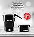 Gourmia GK338B Electric Collapsible Travel Kettle - Foldable & Portable - Fast Boil - Water Boiler For Coffee, Tea & More - Food Grade Silicone - Boil Dry Protection -1 Qt - 4 Cup