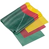 TheraBand Professional Latex Resistance Bands,  Beginner Set, Yellow, Red and Green Bands Included