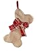 Gerson Dog Bone Burlap Hanging Stocking - 14