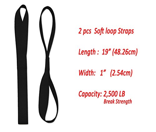 RORAIMA Ajustable Shoulder Straps 79" 1.5inch Nylon Fabric with 2 1 inch Nylon tie Down Straps - Thumbnail 2