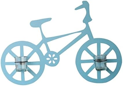 Amazon Woliwowa 壁掛け インテリア おしゃれな 自転車 モチーフ フラワーポット付き ブルー 並行輸入品 Woliwowa アートフレーム ポスター