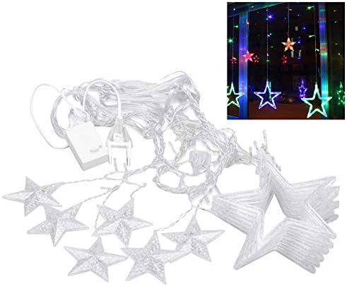 Christmas String Lights LED Stars Hanging Xmas Tree Curtain Night Lights DIY Party Home Decor
