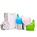 BBBiteme Baby Sippy Cup Lids - Spill Proof BPA Free Elephant Baby Universal Sipper Silicone Toddlers Sippy Lids Fit Any Cups(3 Replacement Silicone lids and 1 Stainless Steel Cup)
