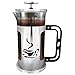 Ultimate Kitchen French Press Coffee Maker, 1 Liter (4 cups), Chrome Finished Stainless Steel, Loose Leaf Tea Brewer. Delicious Coffee Recipe on Box