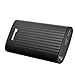Power Bank BONAI 20000mAh Protable Stripe Portable Charger with Two Port & Flashligh External Battery Pack for iPhone Apple Phone iPad Samsung Galaxy Smartphones Tablet(Black)