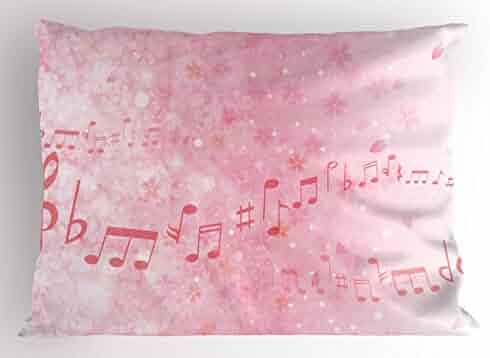 16 X 16 Inches Charcoal Grey White Music Throw Pillow Cushion