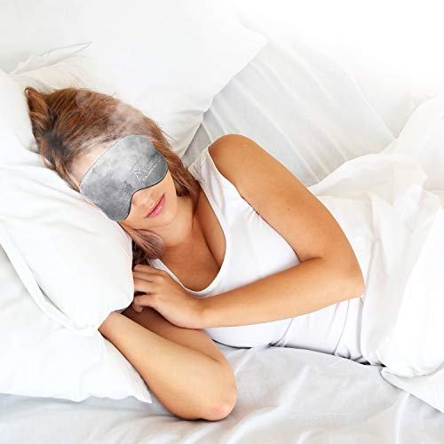 Eye Mask for Dry Eyes - Mavogel Moist Heat Eye Compress, Microwave Hot/Freezer Cold Sleep Mask for Puffy Eyes & Dry Eyes, Natural Semen Cassiae Sleep Mask Healthy Therapies