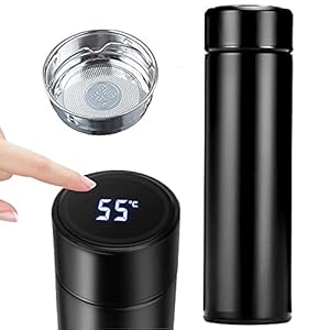 Elegante thermoskan met led-display temperatuurweergave