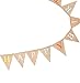 SL crafts Burlap Happy Birthday Banner Jute Hessian Burlap Banner Baby Shabby Chic Rustic Party Bunting Banner 82Inch