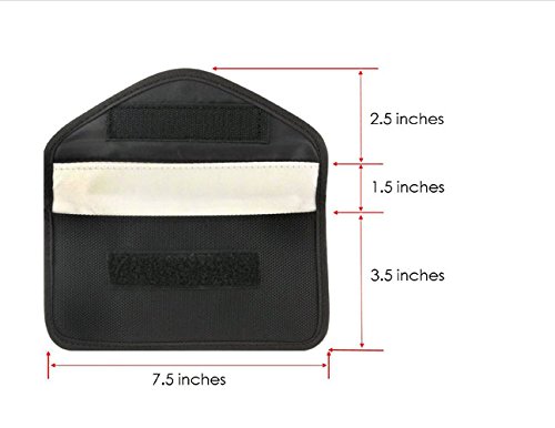 Signal Blocking Bag for iPhone 8 - Cell Phone Privacy Protection Anti-tracking Anti-spying Anti radiation Key Pouch Signal Blocker Signal Shielding Wallet Case Handset Function Bag