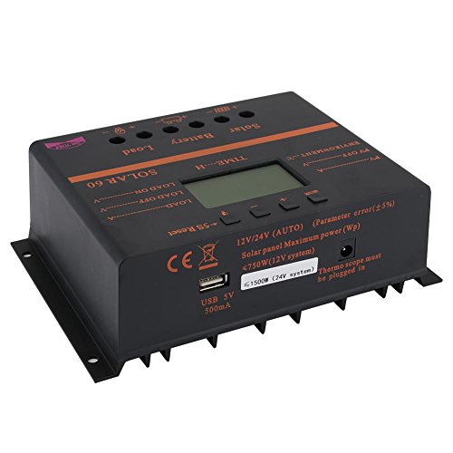 Sun YOBA 60A Solar Regulator Solar Charge Controller Solar Controller with USB Port - Thumbnail 4