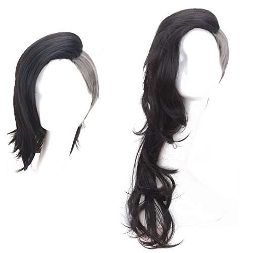Simpleyourstyle Anime Cosplay Wigs Tokyo Ghouls Long Wigs for Women Short Wigs for Men Popular Shaved Gray and Black Wigs