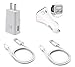 Galaxy S7 and S7 Edge for Samsung Adaptive Fast Charger Micro USB 2.0 Cable Kit by RKINC [Wall Charger + Car Charger + 2 Cables] Adaptive Fast Charging uses dual voltages for up to 50% faster charging
