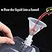Outee 26 Pcs Drinks Flasks Plastic Liquor Pouch Plastic Reusable Drinks Flasks Concealable Cruise Bag Kit Plastic Flasks with Alternate Lid and Funnel 235ml for Camping Party Hiking Outdoor