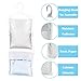 ZSZMFH 15 Pack Moisture Absorber Hanging Bag, Charcoal Smell Remove Damp Musty Smell,Hanging Closet Dehumidifier Bags with 25g of Activated Charcoal (220g/pack)