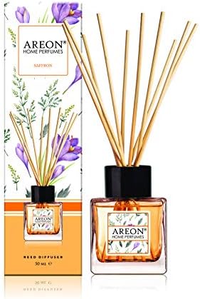 Areon Reed Diffuser AREON Home Perfume Reed Diffuser 50 ml 10 Rattan Reeds - Saffron price ...