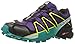 Salomon Women's Speedcross 4 GORE-TEX Trail Running Shoes, Acai/Deep Peacock Blue/Sulphur Spring, 8 D US