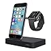 Belkin Valet Charge Dock for Apple Watch + iPhone, iPhone Charging Dock for iPhone Xs, XS Max, XR, X, 8/8 Plus and More, Apple Watch Series 4, 3, 2, 1, Silver (Renewed) (Black)