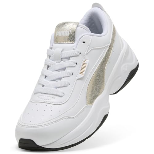 Cilia Mode Metallic Whisper, Zapatillas de Deporte para Mujer, Blanco Dorado Negro, 39 EU, Blanco Oro Negro, 39 EU