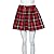Maonet Girls Scotland Plaid Fashion Juniors Mini Pleated Skirt Cotton Tartan
