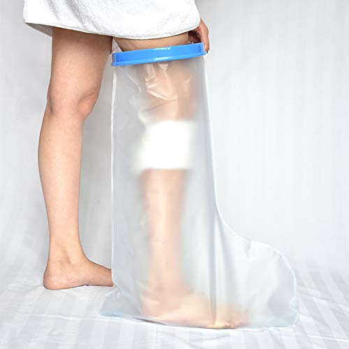 Cast Protector Waterproof Cast Cover Leg Protector Bandage Foot Cast Wrap Sleeve for Shower & Bath Cast Bag Protection for Adult Kids Broken Foot, Ankle, Knee, Toes (31'')