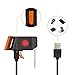 ESMK Ultra Bright LED Bike Tail Light USB Rechargeable Bike Light LED Bicycle Rear Light Fits On Any Road Bikes, Helmets. Easy To Install for Cycling Safety Flashlight - Round shape