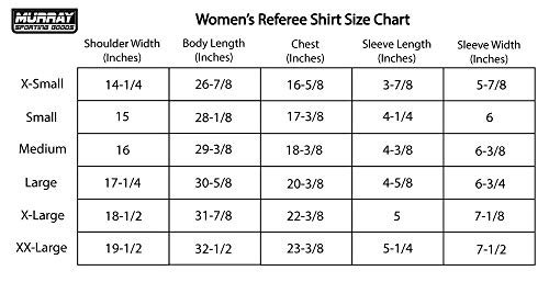 image for Murray Sporting Goods Women's Black and White Stripe Referee Shirt, Of