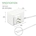 VERTEX STYLE Power Adapter for Ring Video Doorbell, Ring Video Doorbell 2 & Ring Video Doorbell Pro,HLT Ring Doorbell Accessories Power Supply Charging Adapter (SPQ-2)
