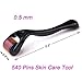 Derma Roller,LuolLove New 540 Titanium Micro Needles, FDA Approved Home Use Skin Care Facial Needle Roller and Beauty Massage Tools 0.5mm