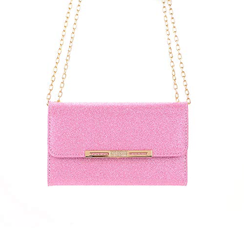 Businda for iPhone 11 6.1 inch Wristlet Handbag, Wallet Case for Women Handbag Zipper Pocket PU Leather Candy Colour for iPhone 11/11R/XIR Release 2019 (Hot Pink) - Thumbnail 6