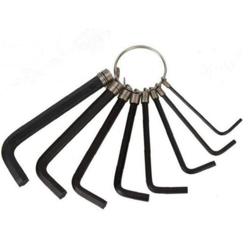 BSSTORE Hexagonal Keys Series Eight Pieces With Steel Fixing Ring