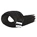 Moresoo 18 Inch Straight Unprocessed Brazilian Hair Tape on Remy Hair Extensions 40 Pieces 100 Grams #1B Off Black Seamless Skin Weft Adhesive Hair Extensions