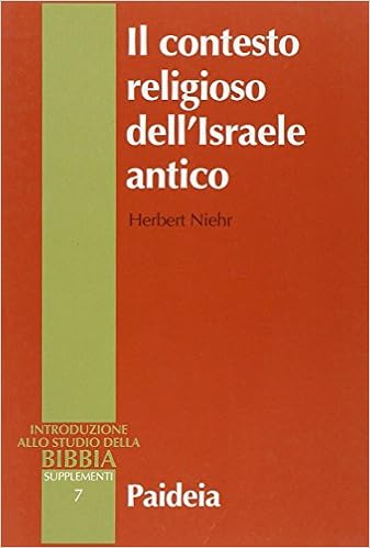 Amazon Com Il Contesto Religioso Dell Israele Antico Introduzione Alle Religioni Della Siria Palestina 9788839406361 Books