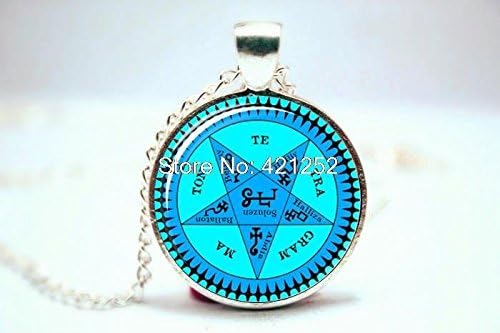 Pretty Lee 2015 Fashion Black Butler Kuroshitsuji Demon Contract Seal Pendant Sebastian Seal Necklace Glass Photo Cabochon Necklace Christmas gift