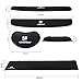Keyboard Wrist Rest Pad - Mouse Pad Included Edition Cloth Solid Non-slip Rubber Base Smooth Surface Stitched Edge for Computer Desk Stationery Accessories-Comenzar