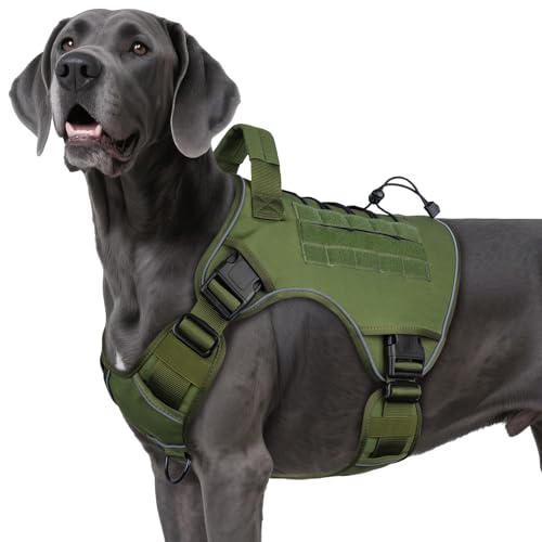 WINGOIN Green Tactical Dog Harness