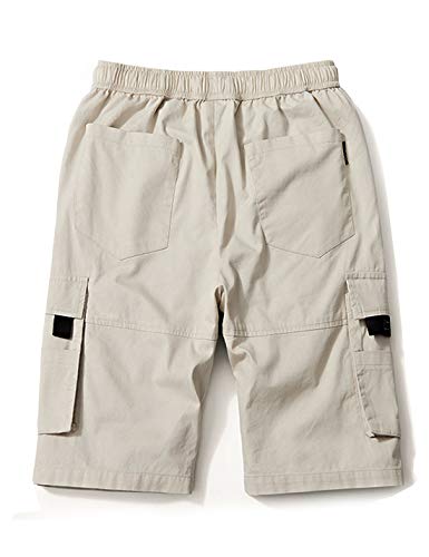 elastic band cargo shorts