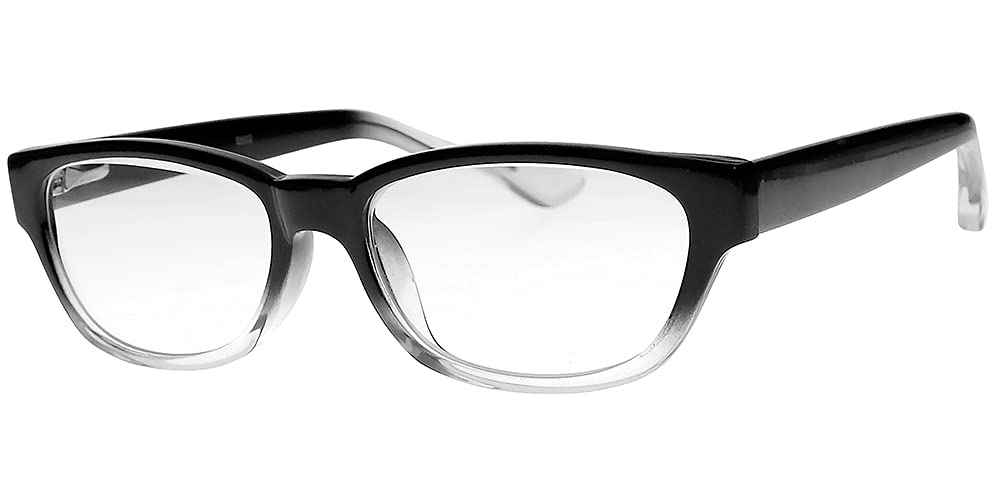 Photo 1 of Clear Glass Reading Glasses Real Glass Lenses in Stylish Acetate Frame Available in Reading Magnification +0.25 to +3.00 (+2.50)