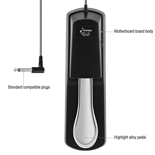 1 Donner+Sustain+Pedal+Keyboard+Digital