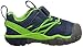 KEEN Kids' Chandler CNX Comfortable Sneakers, Poseidon/Jasmine Green, 9 Little Kid