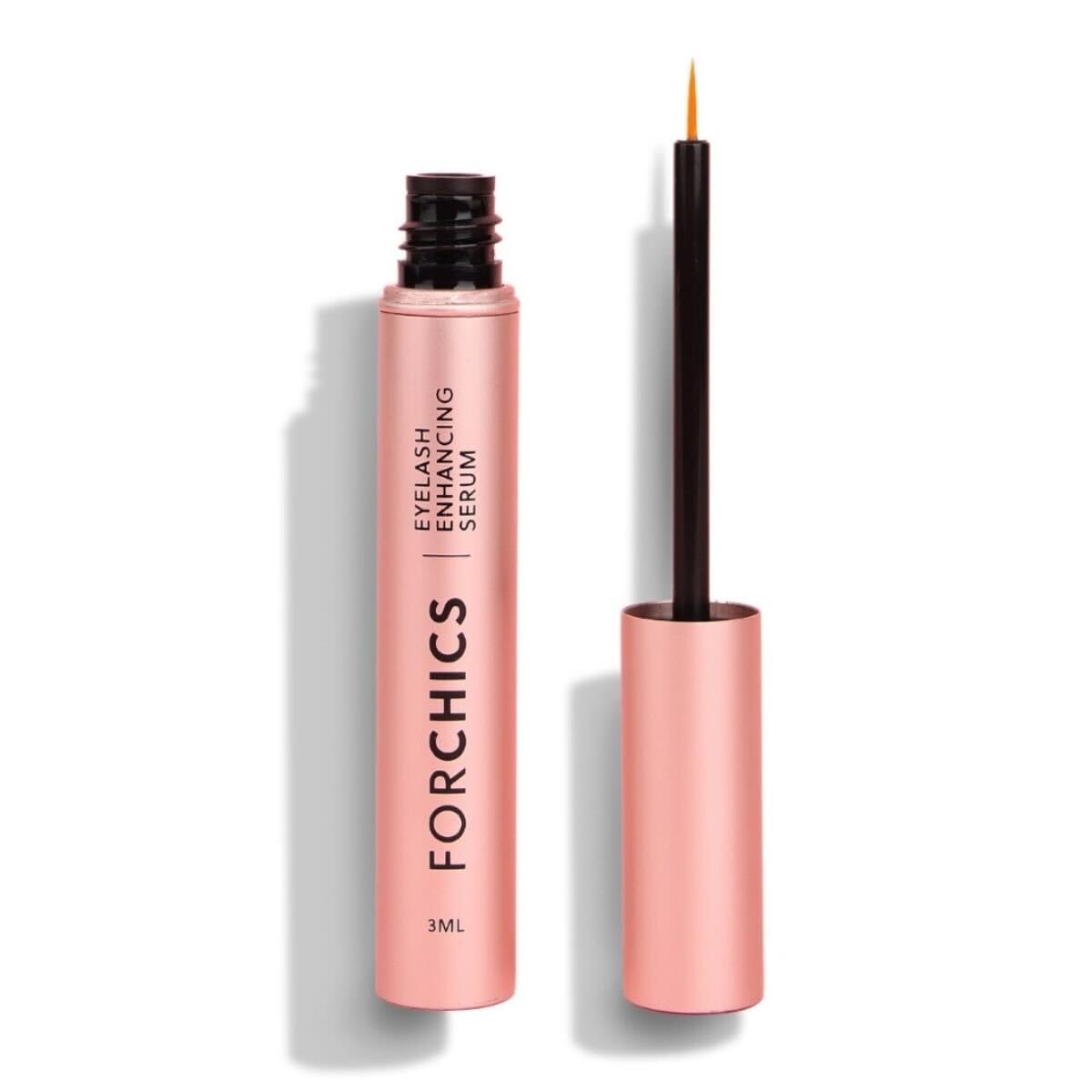 ForChics 2 in 1 Lash and Brow Growth Serum - Hormone-Free Enhancer for Thicker, Longer Lashes and Brows in 2 Weeks - Organic, Vegan and Gentle