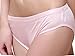 METWAY Women's New L-rise Mulberry Silk Panties (XXL, Pink)
