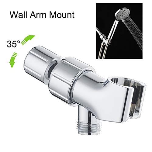  Euone  Faucet water separator Clearance Sale , Adjustable Shower Arm Mount Shower Bracket Wall Water Separator Bathroom - Thumbnail 4