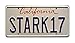 Iron Man 3 | Tony Stark's Audi R8 e-tron | STARK 17 | Metal Stamped Vanity Prop License Plate